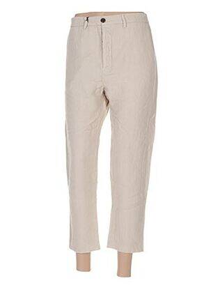 Pantalon 7/8 taille normale taille normale beige TRUE NYC femme