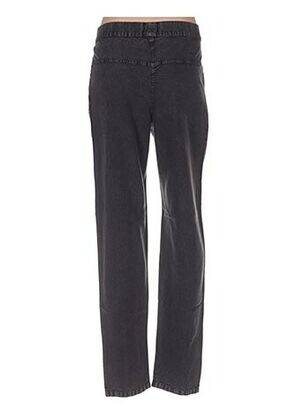 Pantalon droit taille à pinces taille haute noir AMERICAN RETRO femme