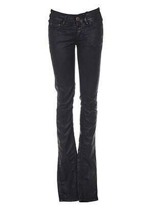 Pantalon slim taille basse taille basse noir CIMARRON femme