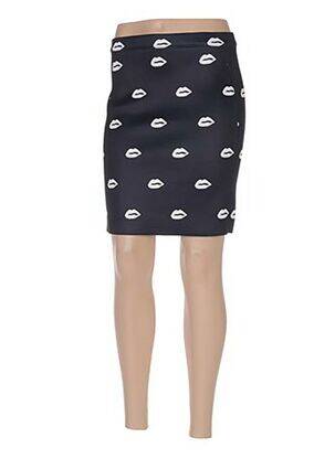 Jupe courte coupe droite noir AMERICAN RETRO femme