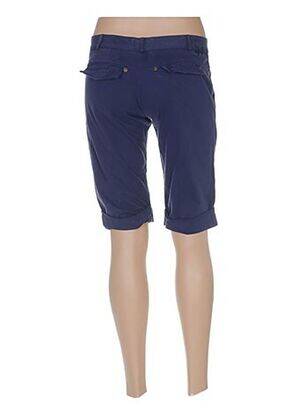 Bermuda fermeture zippée sous rabat avec crochet taille normale bleu YOU femme