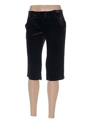 Bermuda coupe droite taille normale noir AMERICAN RETRO femme