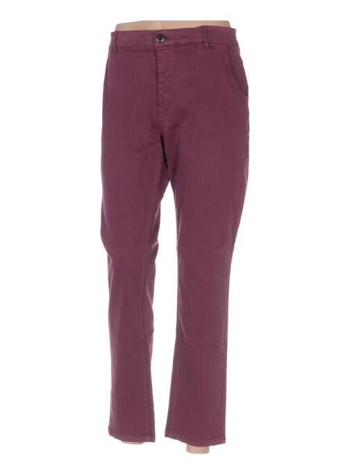 Pantalon 7/8 violet LEON & HARPER pour femme