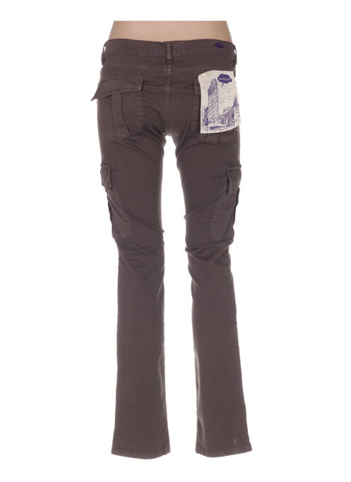 Pantalon slim marron DENIMOOD pour femme