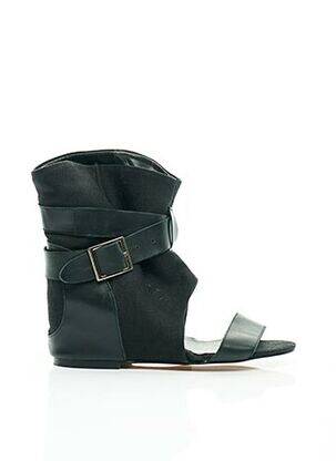 Sandales/nu pieds talon plat jusqu'à 3cm noir AMERICAN RETRO femme
