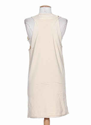 Robe courte sans manche sans manche beige DIABLESS femme