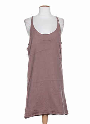 Robe courte sans manche sans manche marron DIABLESS femme