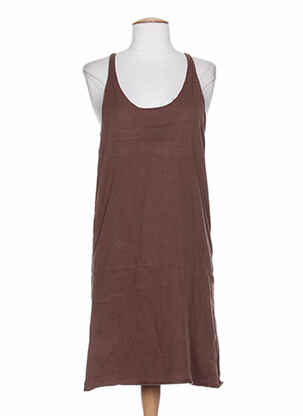 Robe courte sans manche sans manche marron DIABLESS femme