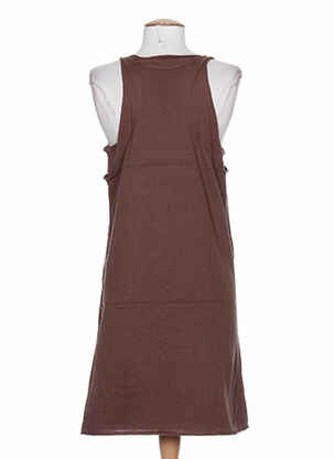 Robe courte sans manche sans manche marron DIABLESS femme