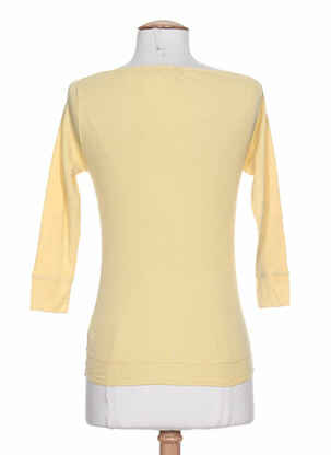 T-shirt manches 3/4 manches longues jaune DIABLESS femme