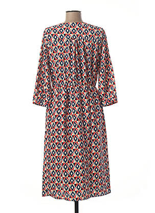 Robe mi-longue manches 3/4 manches 3/4 rouge Y'COO femme