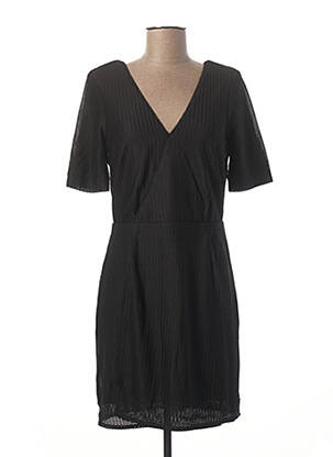 Robe mi-longue manches courtes manches courtes noir ON.YOU femme