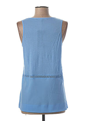 Top coupe cintrée sans manche bleu FRENCH CONNECTION femme