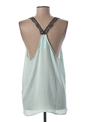 Top col v fines bretelles vert PEPE JEANS femme