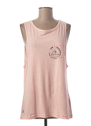Top tissage jersey sans manche rose PEPE JEANS femme
