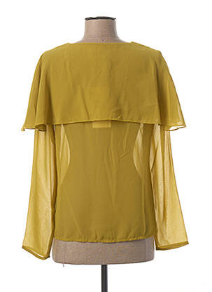 Chemisier tissage crêpe manches longues vert MEXX femme