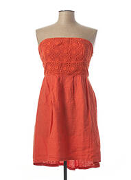 Robe courte sans manche sans manche orange VOODOO femme
