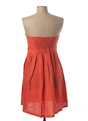 Robe courte sans manche sans manche orange VOODOO femme