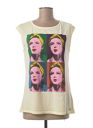 Top jaune ANDY WARHOL BY PEPE JEANS pour femme