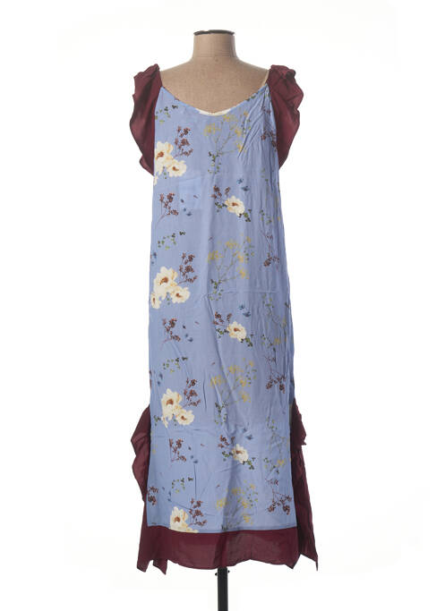 Robe longue bleu MCS pour femme