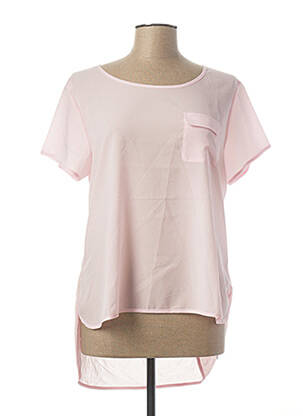 Tunique manches courtes légère et transparente rose FRENCH CONNECTION femme