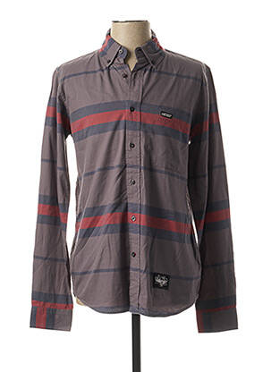 Chemise manches longues gris L1 PREMIUM GOODS homme
