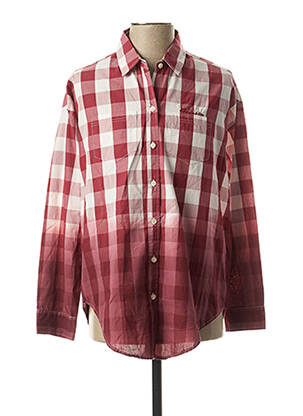 Chemise manches longues poches rouge FRANKLIN MARSHALL homme