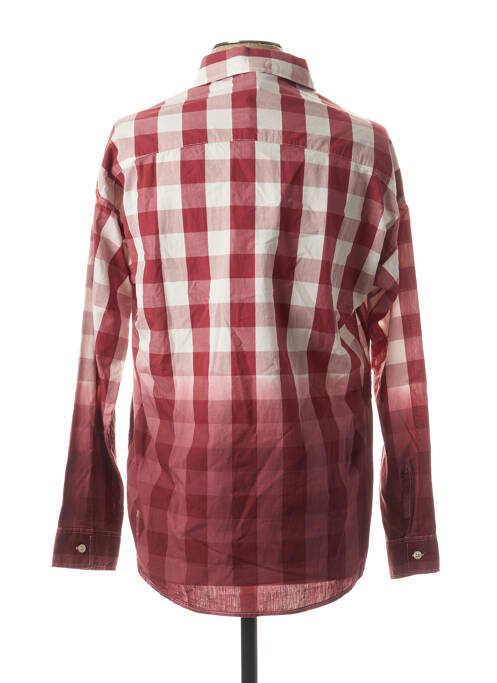 Chemise manches longues rouge FRANKLIN MARSHALL pour homme