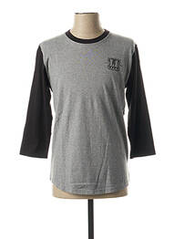 T-shirt imprimé fantaisie manches 3/4 gris L1 PREMIUM GOODS femme