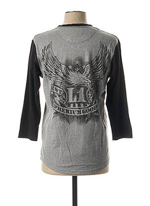 T-shirt manches 3/4 manches 3/4 gris L1 PREMIUM GOODS femme