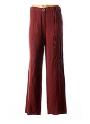 Pantalon large rouge BE THE QUEEN pour femme seconde vue