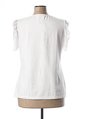 T-shirt blanc BE THE QUEEN pour femme seconde vue