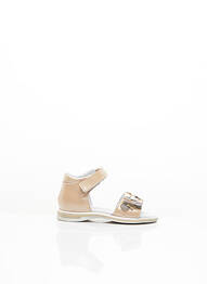 Sandales/nu pieds tissage vernis bout rond beige ROMAGNOLI fille