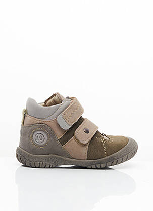 Bottines/boots nubuck bout rond beige NOËL fille