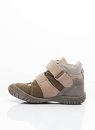 Bottines/boots nubuck bout rond beige NOËL fille
