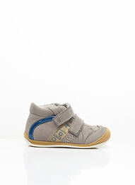Baskets nubuck bout rond beige RONDINELLA garcon
