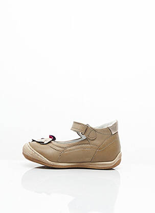 Ballerines matière lisse bout rond beige RONDINELLA fille