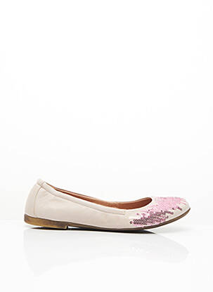 Ballerines matière lisse chiquet rose ROMAGNOLI fille