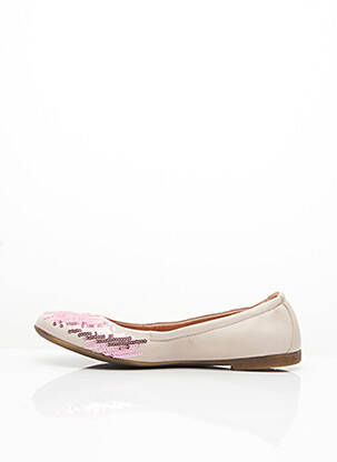 Ballerines matière lisse chiquet rose ROMAGNOLI fille