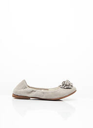 Ballerines matière lisse chiquet beige ROMAGNOLI fille