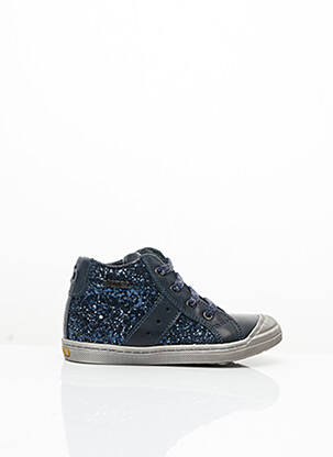 Ballerines matière lisse bout rond bleu STONES AND BONES fille