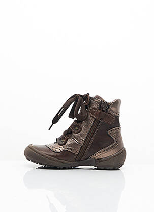 Bottines/boots matière lisse bout rond marron STONES AND BONES fille
