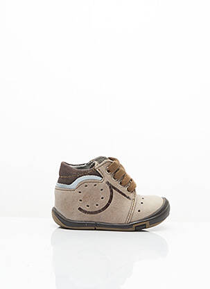 Bottillons nubuck bout rond beige STONES AND BONES garçon