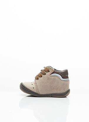 Bottillons nubuck bout rond beige STONES AND BONES garçon
