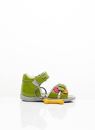 Sandales/nu pieds tissage vernis bout rond vert STONES AND BONES fille