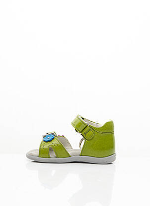 Sandales/nu pieds tissage vernis bout rond vert STONES AND BONES fille
