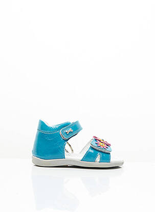 Sandales/nu pieds tissage vernis bout rond bleu STONES AND BONES fille
