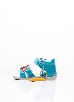 Sandales/nu pieds tissage vernis bout rond bleu STONES AND BONES fille