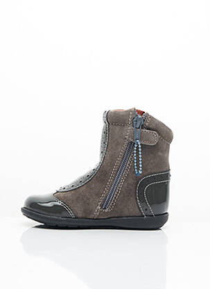 Bottines/boots nubuck bout rond gris FALCOTTO garçon