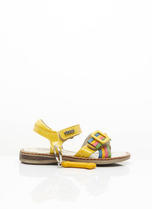 Sandales/Nu pieds jaune STONES AND BONES pour fille